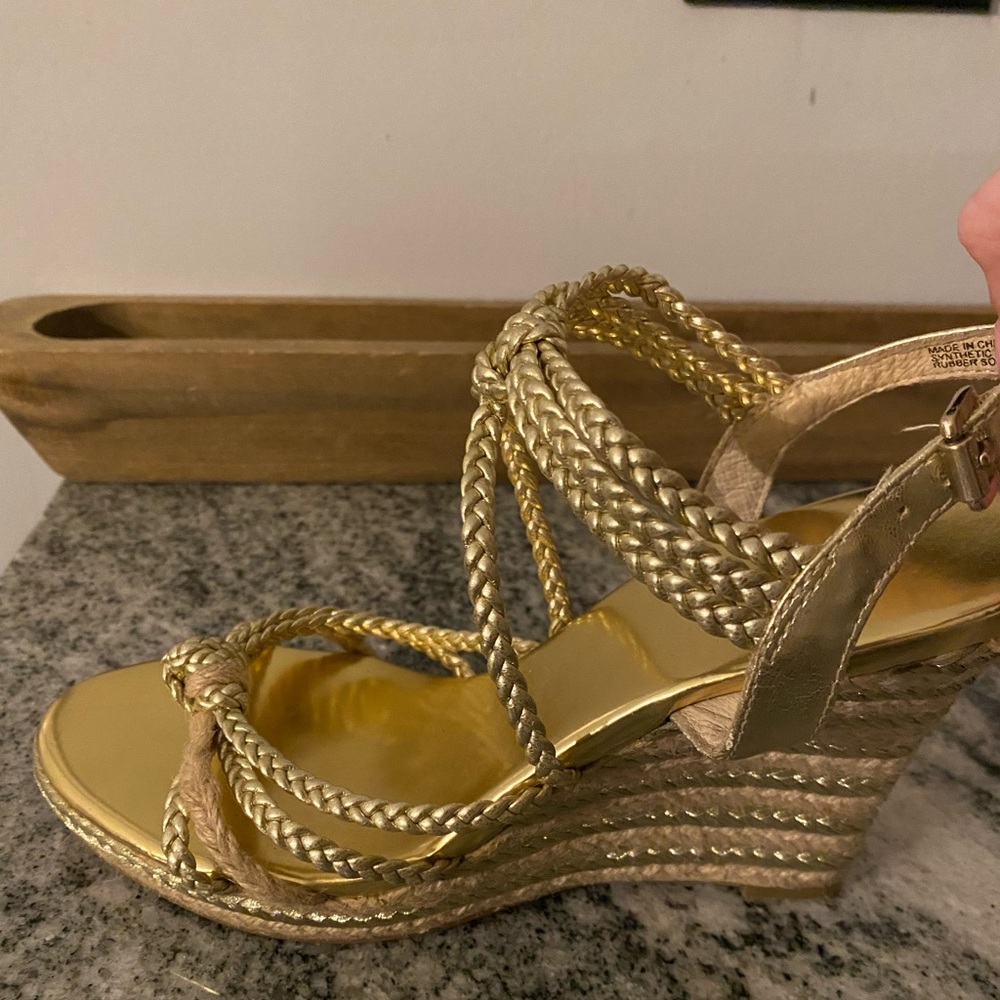 Gold Michael Kors Wedges